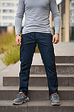 Модні спортивні штани Cargo повсякденні із бічними кишенями сині, фото 9