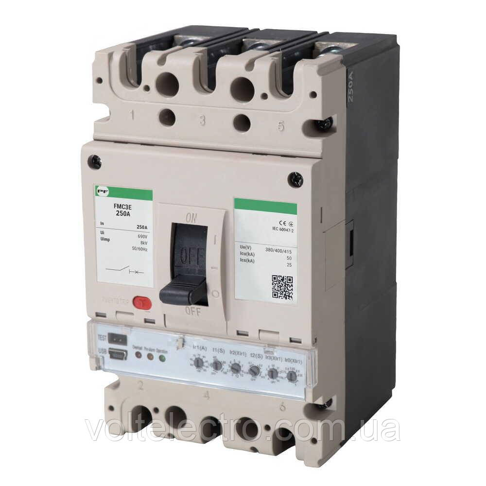 Автоматичний вимикач FMC3E 3P 100-250A Промфактор, фото 1
