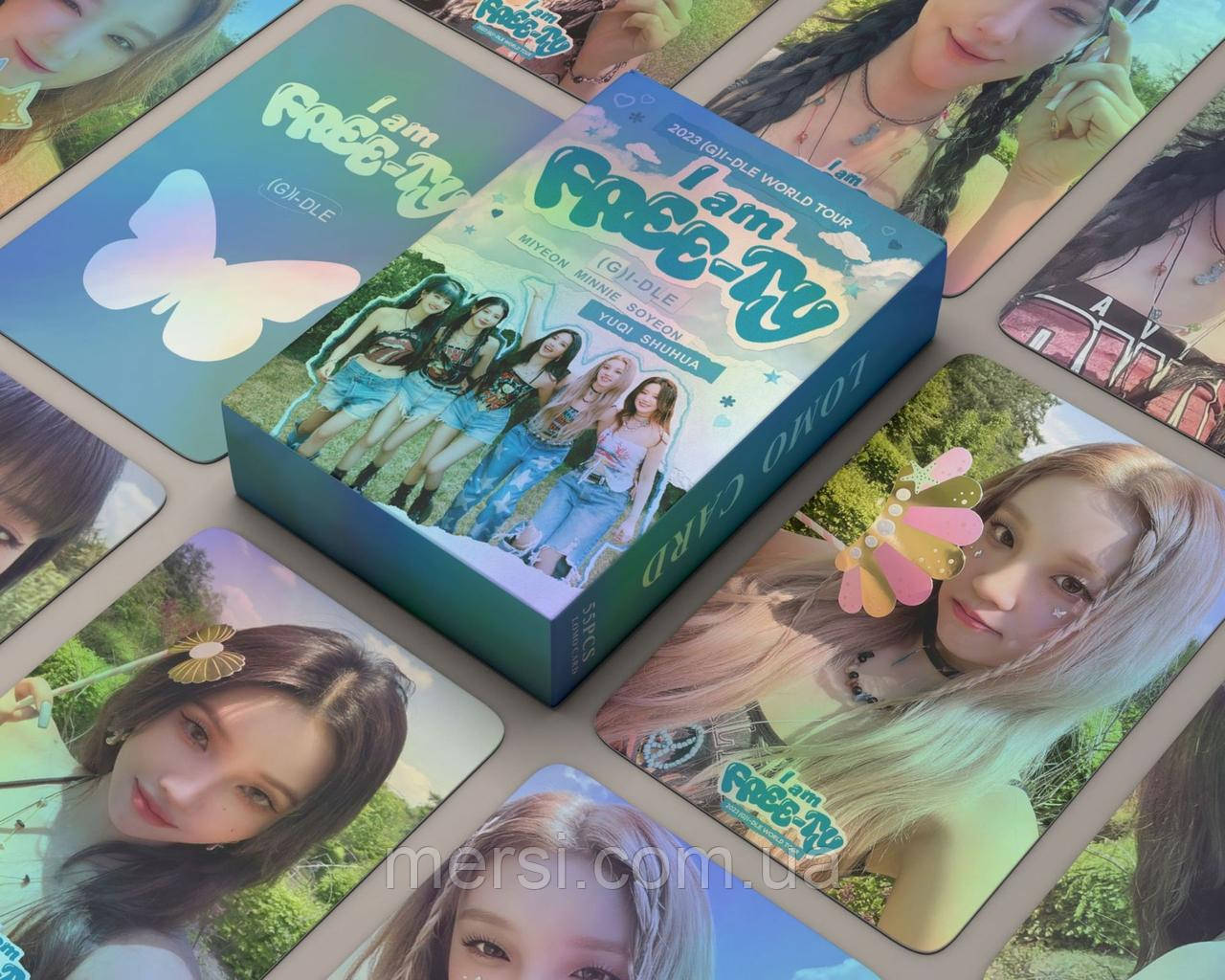 Голокрафічні картки (G)I-dle K-POP lomo кейпоп карти к поп gidle джі айдл дж ідл картки - I am FREE-TY - 55 шт, фото 1