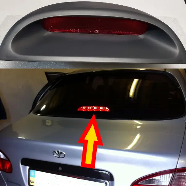 Ліхтар додатковий стоп під заднє скло ЗАЗ, Daewoo, Chevrolet, Lanos, фото 1