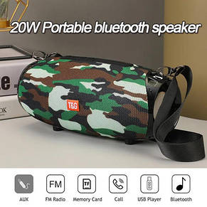 Bluetooth-колонка TG534, з функцією speakerphone, радіо, camouflage, фото 3