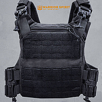 Черная Плитоноска Warrior Spirit WS-EXP 3.0 (под плиту 25*30)