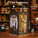 УЦІНКА! ПОТЕРТА КОРОБКА! Бук Нук Фотолабораторія для фільмів Film darkroom Book Nook Інтерьерний конструктор YM02, фото 9