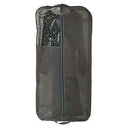 Чохол флізеліновий ORGANIZE для одягу з прозорою вставкою з бортом 120x60x8 см (сірий)