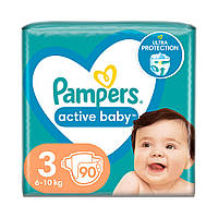 Подгузники Pampers Active Baby Midi размер 3 (6-10 кг), 90 шт