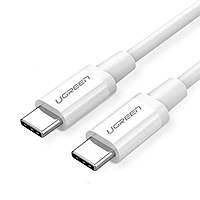 Кабель USB-C 2.0 To USB-C 2.0 60W 1M White support PD3.0/QC4.0, ABS Case+TPE Jacket US264/60518(117473757754)