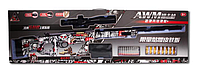 Гвинтівка іграшкова дитяча M416 (м'які кулі з гільзами, яскравий дизайн, лазерний приціл) D012C