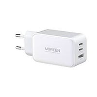 Зарядний Пристрій USB-A+2*USB-C 65W GaN White PD3.0 (PD2.0) + QC4.0 (QC4.0/QC3.0/QC2.0)