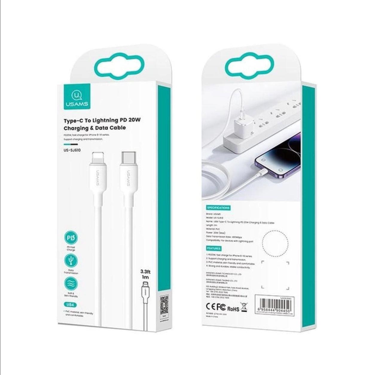 U84 Type-C To Lightning PD 20W Charging & Data Cable