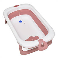 Ванночка El Camino ME 1106 T-CONTROL (pink) детская, с термометром, силикон, складывающаяся