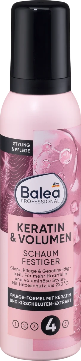 Кератиновий мус для волосся Balea Professional Keratin & Volumen, 150 мл