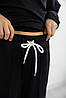 Костюм для дівчинки кофта реглан і штани палацо | Турецька двонитка колір чорний, фото 6