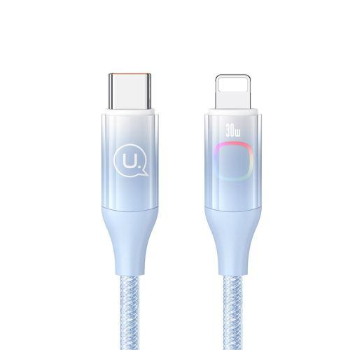 Type-C To Lightning PD30W Fast Charging & Data Cable with Colorful Light --XM Series