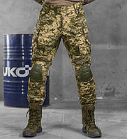 Штаны тактические с наколенниками Gy3 пиксель (М - XXL) рип стоп Брюки военные мужские с карманами