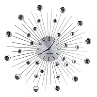 Настінний Годинник Wall Clock Boston З Променями З і Сталі Та "кристалами" З Акрил. Скла, Діам. 50 См EHC002