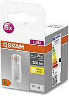 Светодиодная лампочка OSRAM для патрона G4, теплый белый, 200 люменов, 20 Вт, без регулировки яркости, упаковк