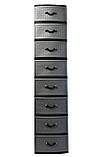 Комод пластиковий Style black (Стиль) 8 ящиків 48х38х176, фото 4