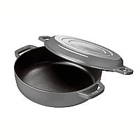 Сотейник чавунний для тушкування та гриля Staub графіт 26 см 3.3 л 11132618