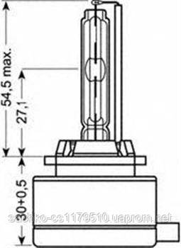 Автомобильная лампа ксенон "OSRAM" 35W (D1S) 4000K PK32D-2 10X1 - фото 3 - id-p27750895