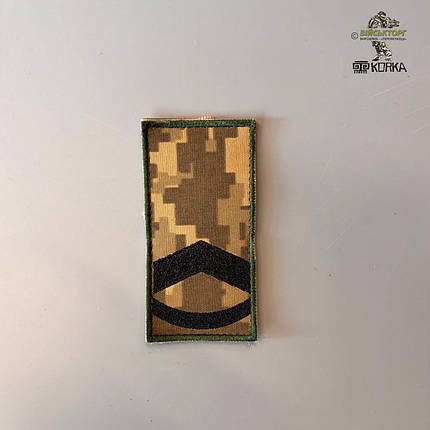 Погони ЗСУ штаб-сержант (прапорщик) (на липучці), фото 1