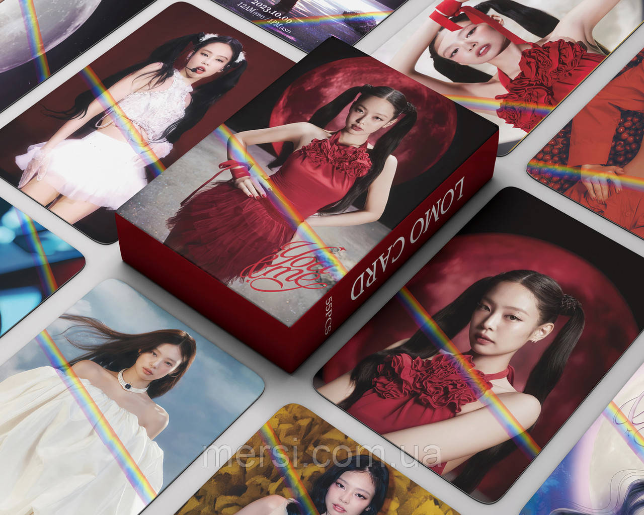 Голографічні карточки blackpink K-POP lomo кейпоп карти к поп блек пінк блэкпінк - JENNIE -  55 шт, фото 1