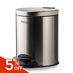 Відра для сміття 5 л Rixo Solido Відро з відкидною кришкою Відро для сміття з педаллю Маленьке відро для сміття