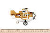 Same Toy Літак металевий інерційний Aircraft зі світлом і звуком (коричневий) - | Ну купи :) |, фото 4