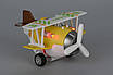 Same Toy Літак металевий інерційний Aircraft зі світлом і звуком (жовтий) - | Ну купи :) |, фото 3