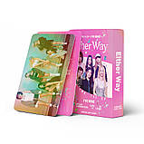 Голографічні Картки IVE K-POP, lomo card, К-ПОП картки іве - Eitherway -  55 шт, фото 2