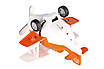 Same Toy Літак металевий інерційний Aircraft зі світлом і звуком (помаранчевий) - | Ну купи :) |, фото 5