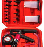 Перевірка тиску та герметичності клапанів Вакуум REWOLT T3076, Набір для прокачування та заміни гальмівної рідини, фото 5