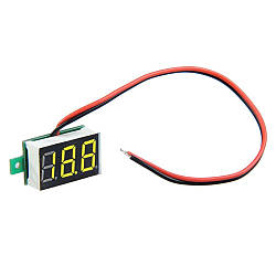 Цифровий вольтметр 4.5-30В LED вимірювач вольтажу e