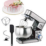 Кухонний тістоміс з 3 насадками Zepline ZP105 3500W багатофункціональний планетарний міксер для дому, фото 9