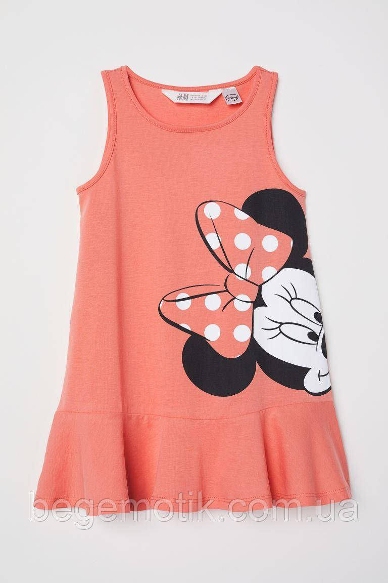 H&M плаття з бавовни з принтом Мінні Маус розмір 6-8 років зріст 122-128