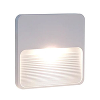 Світильник світлодіодний настінний, бра LUMINARIA STEP 3W 255Лм WHITE 4200K 90x120x12мм 220V IP65