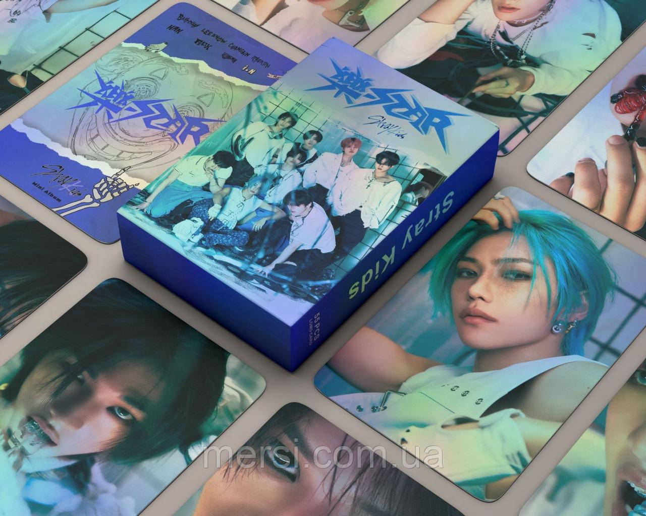 Голографічні картки stray kids K-POP lomo кейпоп карти к поп стрей кідс  СК - Star 3   -  55 шт