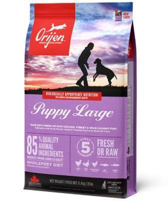 Сухий корм для цуценят великих порід Orijen (Оріджен) Puppy Large з м'ясом курчат та індички 11.4 кг