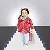 LORI Набір одягу для ляльок - Червоне пальто з візерунком - | Ну купи :) |, фото 5