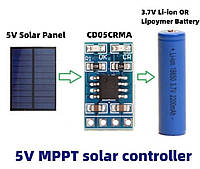 MPPT Контролер заряду сонячної панелі 1A 5V для літій іонної батареї