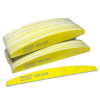 Пилочки для нігтів 180/240 50 шт банан жовті TINAFOX&BELADONNA