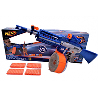 Автомат бластер детский Nerf (мягкие пули, яркий дизайн) NERF009