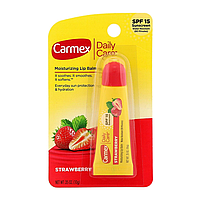 Бальзам для губ увлажняющий в тубе Carmex SPF 15, Клубника, 10 грамм