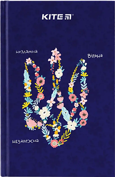 Блокнот A6 80арк. кліт. тв. обкл. UA-3 №K24-199-3/Kite/(10)