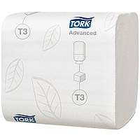 Листовая туалетная бумага Tork Advanced, белая, 2 слоя, 242 листа, 242 листа