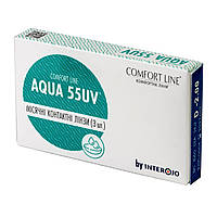 Лінзи Aqua 55UV Comfort Line -1,5 \ 3 шт  \ до 27 року (Interojo)