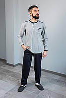 Пижама мужская (длинный рукав + брюки) 745013, 745014 XL
