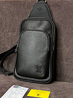 Мужская сумка Louis Vuitton Avenue Black с лого внизу s002