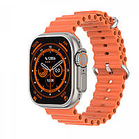 Смарт-часы водонепроницаемые с функцией звонка SmartX8 Ultra, оранжевый