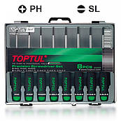 Набір викруток 8 пр. годинникових. GAAW0802 Toptul