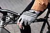 Neo Tools Рукавички велосипедні, синтетична шкіра, протиковзкі, антивібраційне набивання, нар. XL, білий - |, фото 7